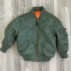 Authentic kid’s size 4t Alpha Industries flight bomber.